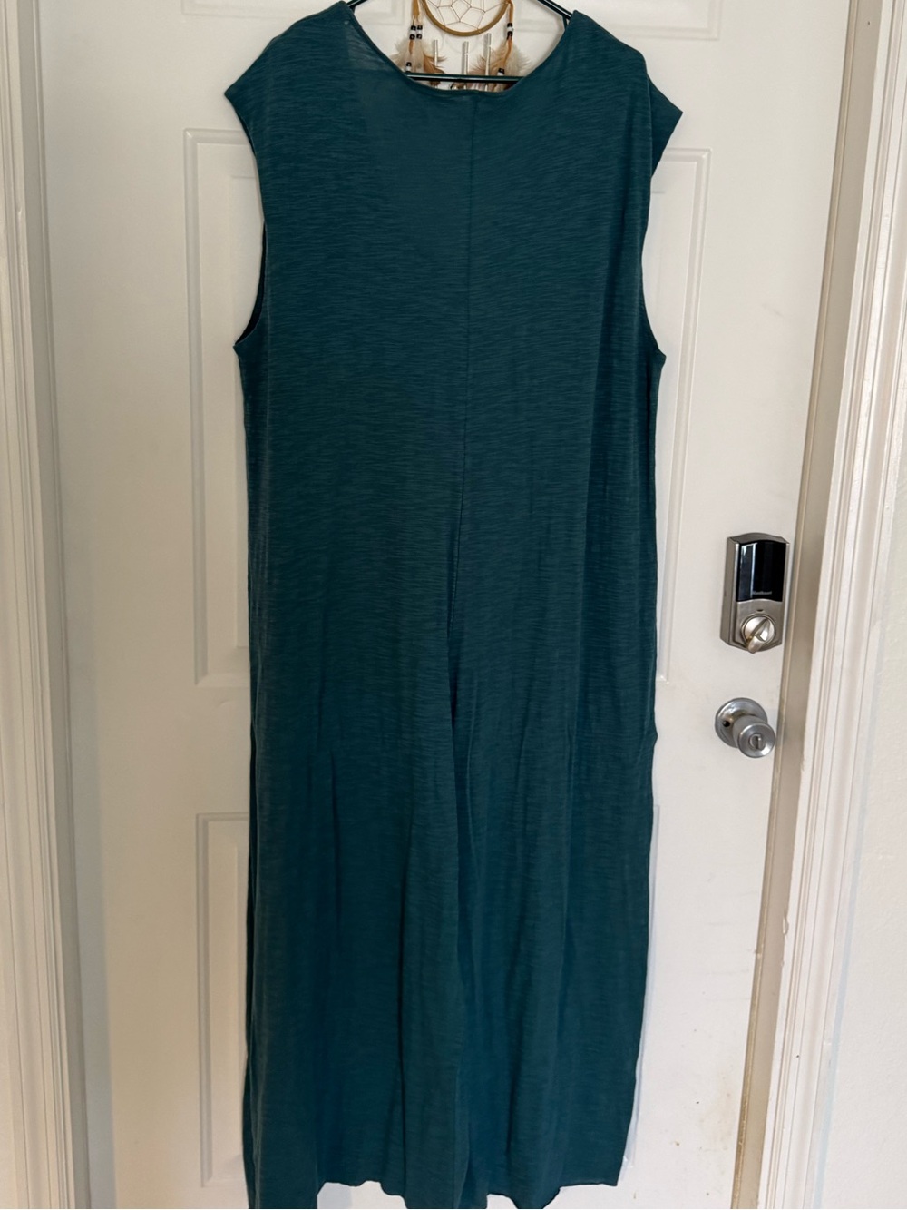 NWT NATURAL LIFE Sleeveless Teal Cut To Size Jumpsuit
